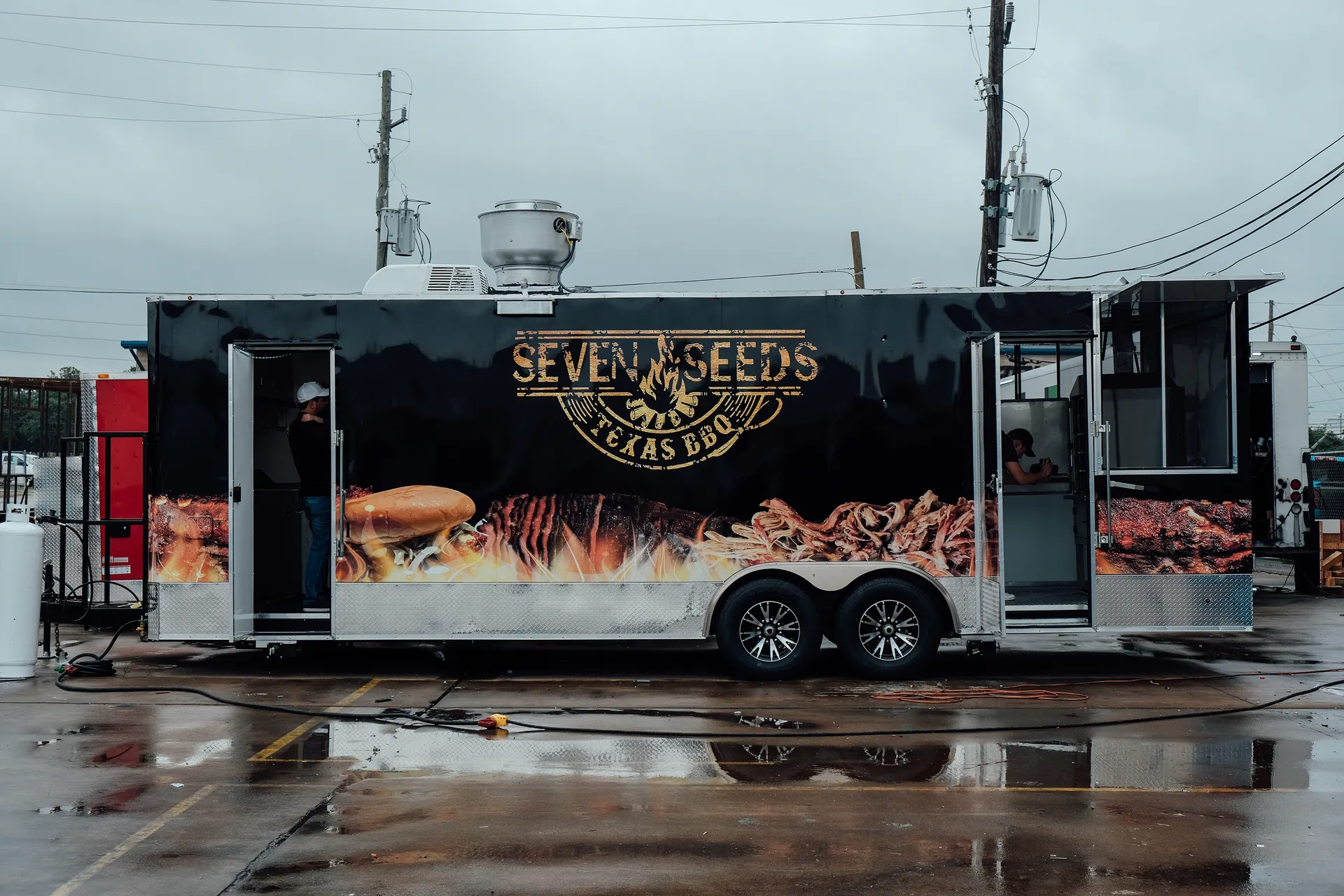 Finished concession trailer ready for delivery