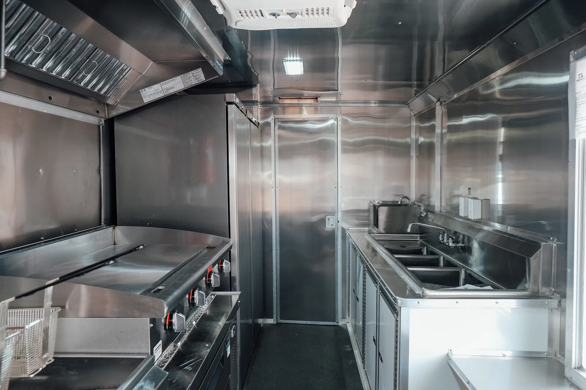 Kitchen conversion with commercial equipment installation