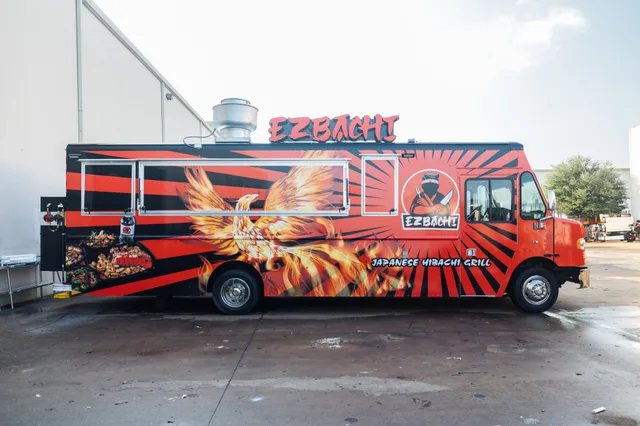 Ezbachi Japanese Hibachi Grill food truck built by Trailer King Builders
