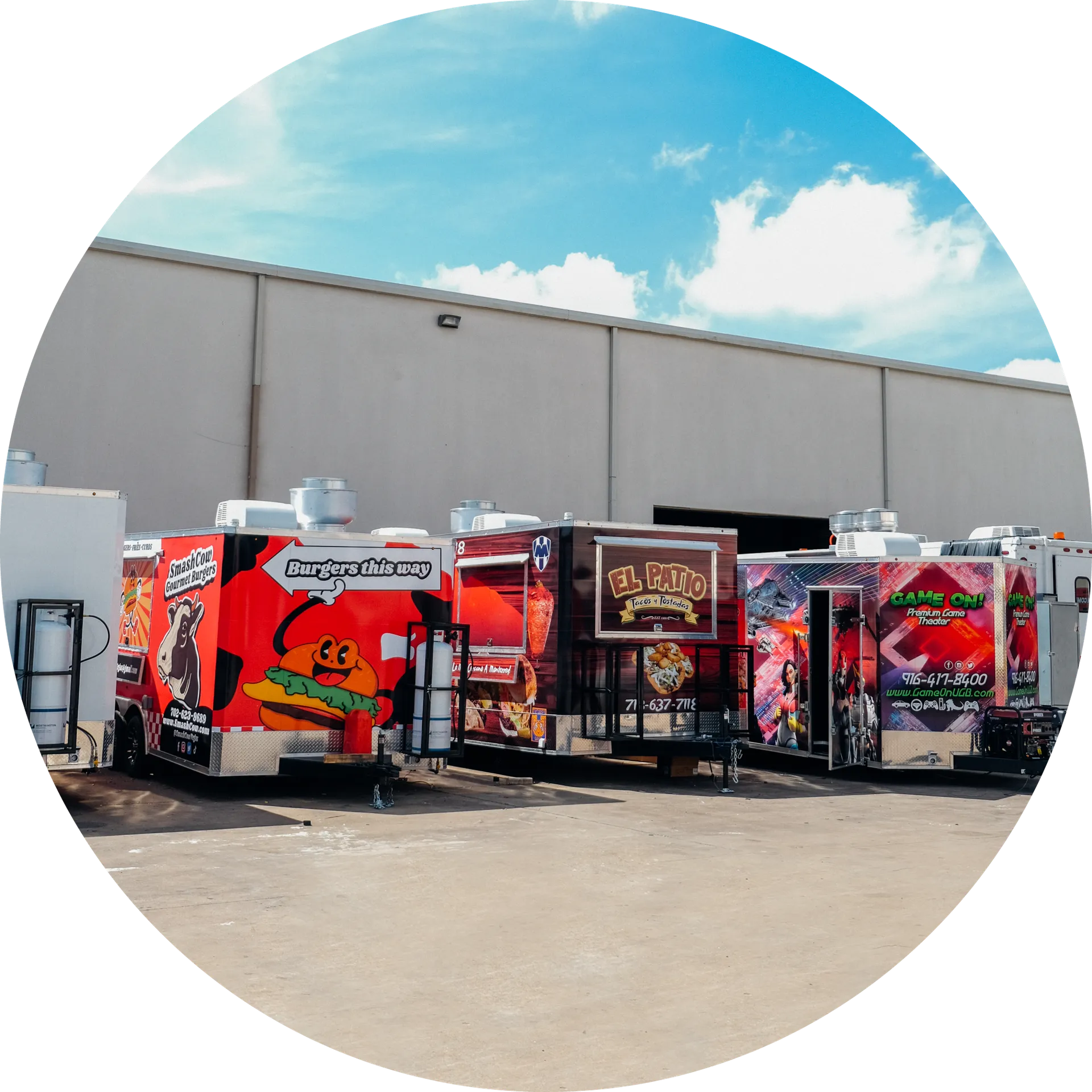 Custom food truck wrap design by Trailer King Builders