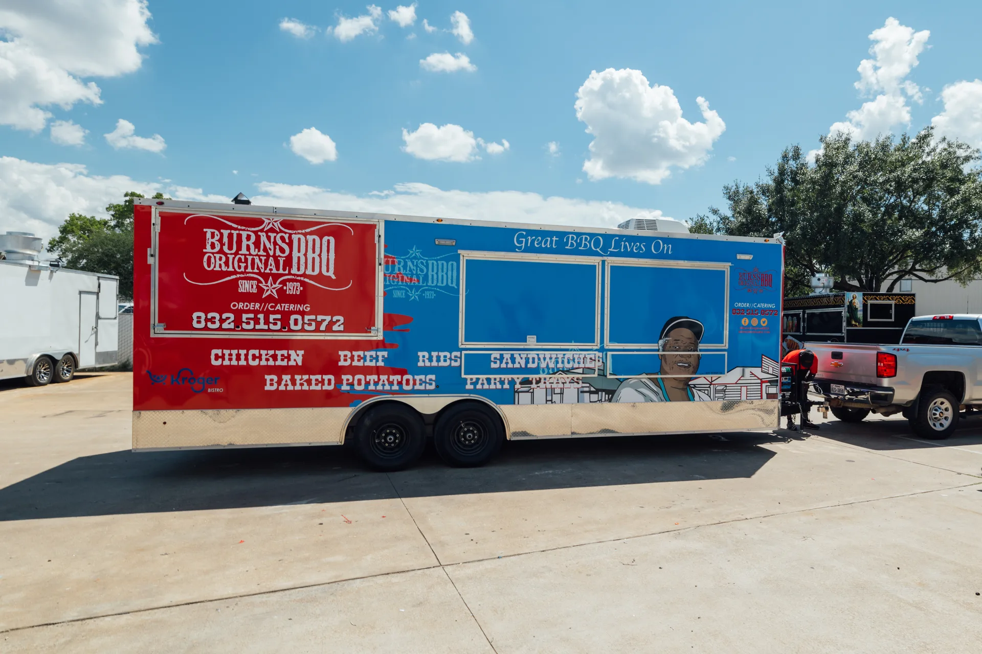 Burns Original BBQ Trailer